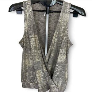 Anthropologie Metallic Women's Top